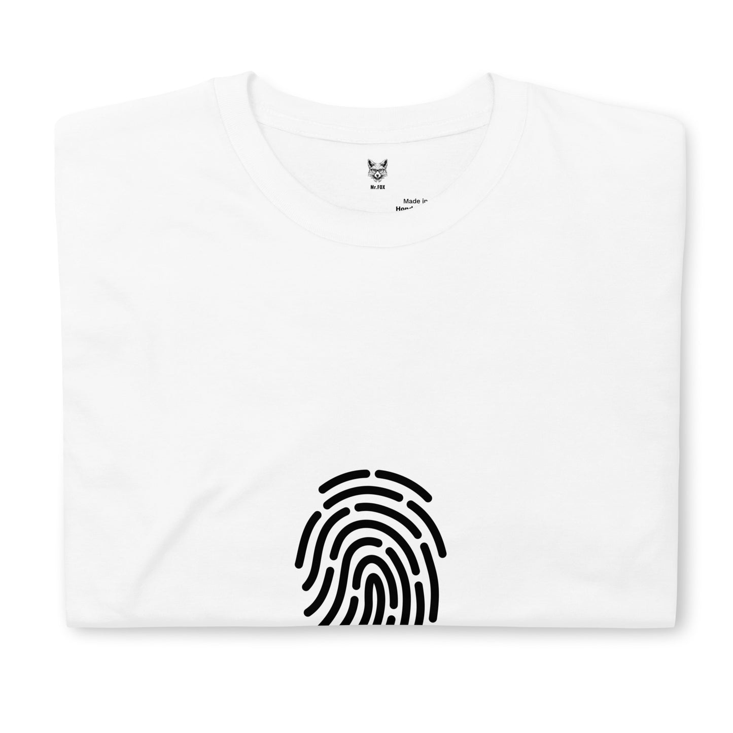 Koszulka unisex z krótkim rękawem „FINGERPRINT” ID: 383 (PREMIUM)