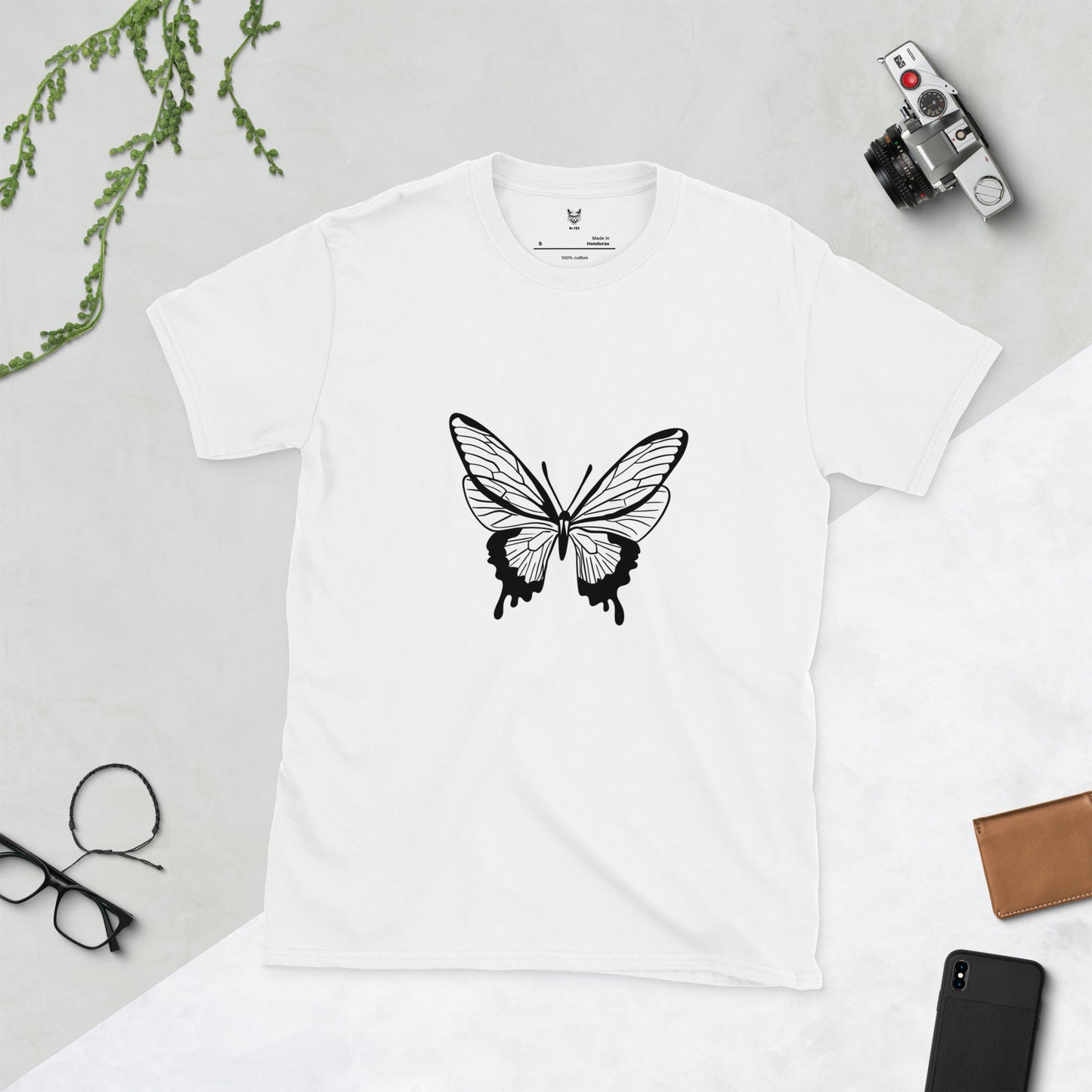 Short-Sleeve Unisex T-Shirt "BUTTERFLY" ID: 386 (PREMIUM)