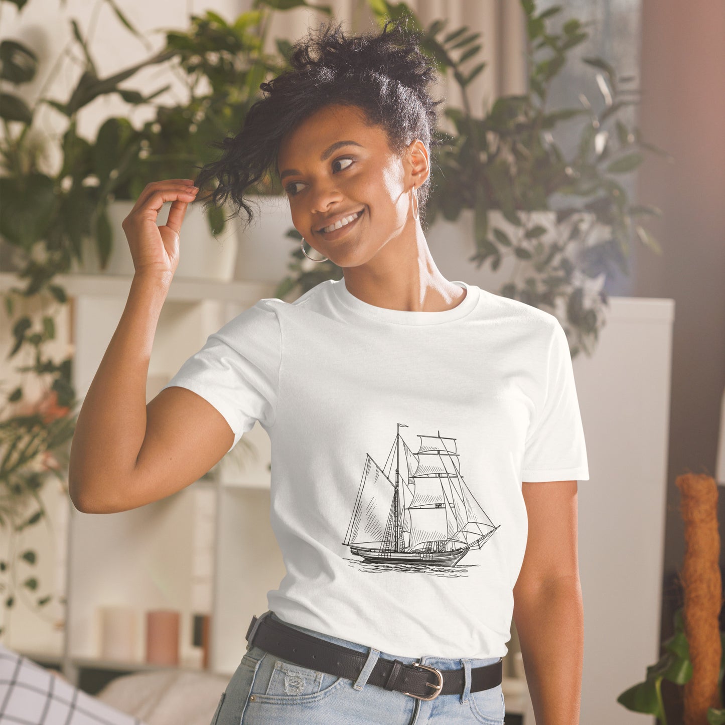 T-shirt unisex z krótkim rękawem „SHIP” ID: 389 (PREMIUM)