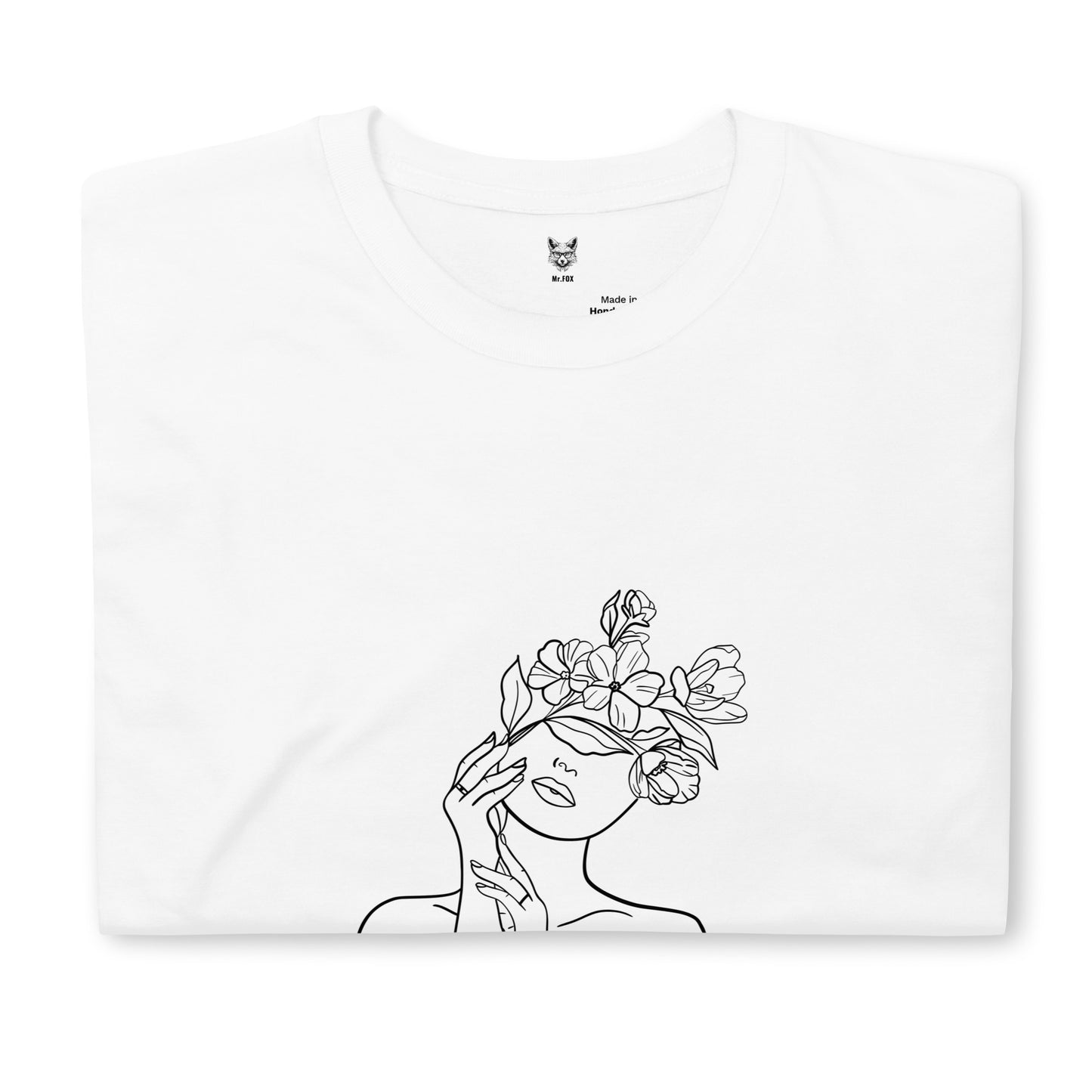 T-Shirt unisex z krótkim rękawem „LINEAR GIRL” ID: 397 (PREMIUM)