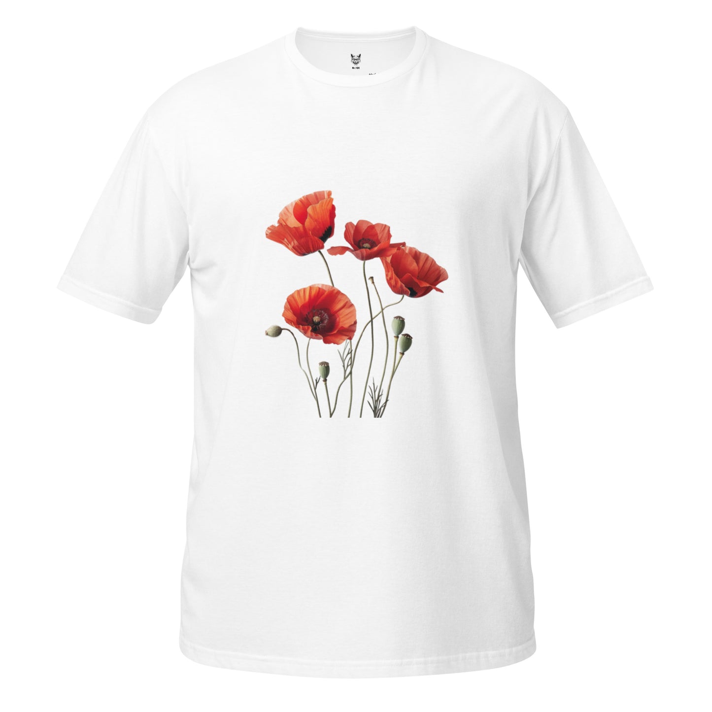 Koszulka unisex z krótkim rękawem „FLOWERS” ID: 398 (PREMIUM)