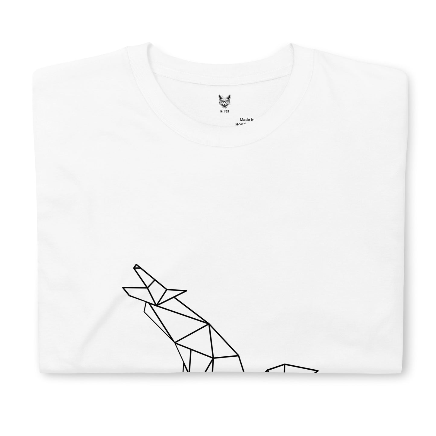 Short-Sleeve Unisex T-Shirt "LINEAR WOLF" ID: 400 (PREMIUM)