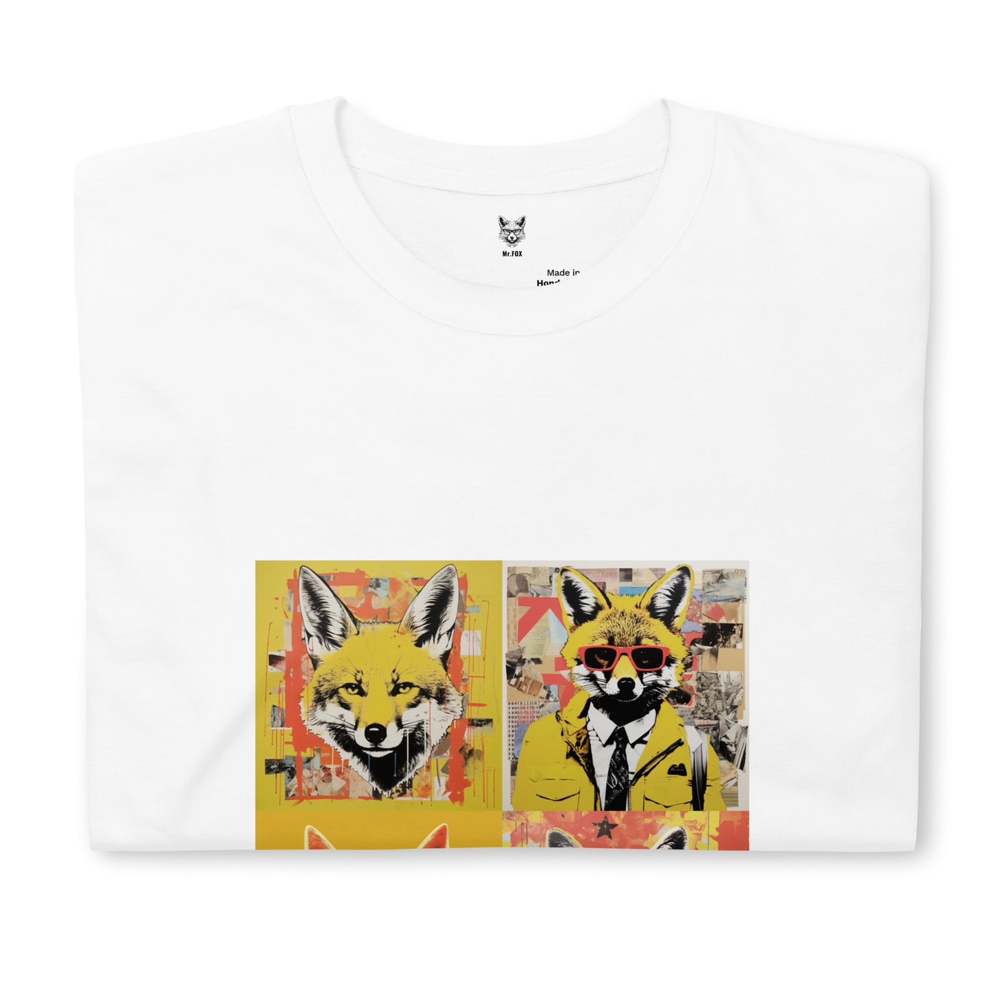 T-shirt unisex z krótkim rękawem „FOX POSTER” ID: 401 (PREMIUM)