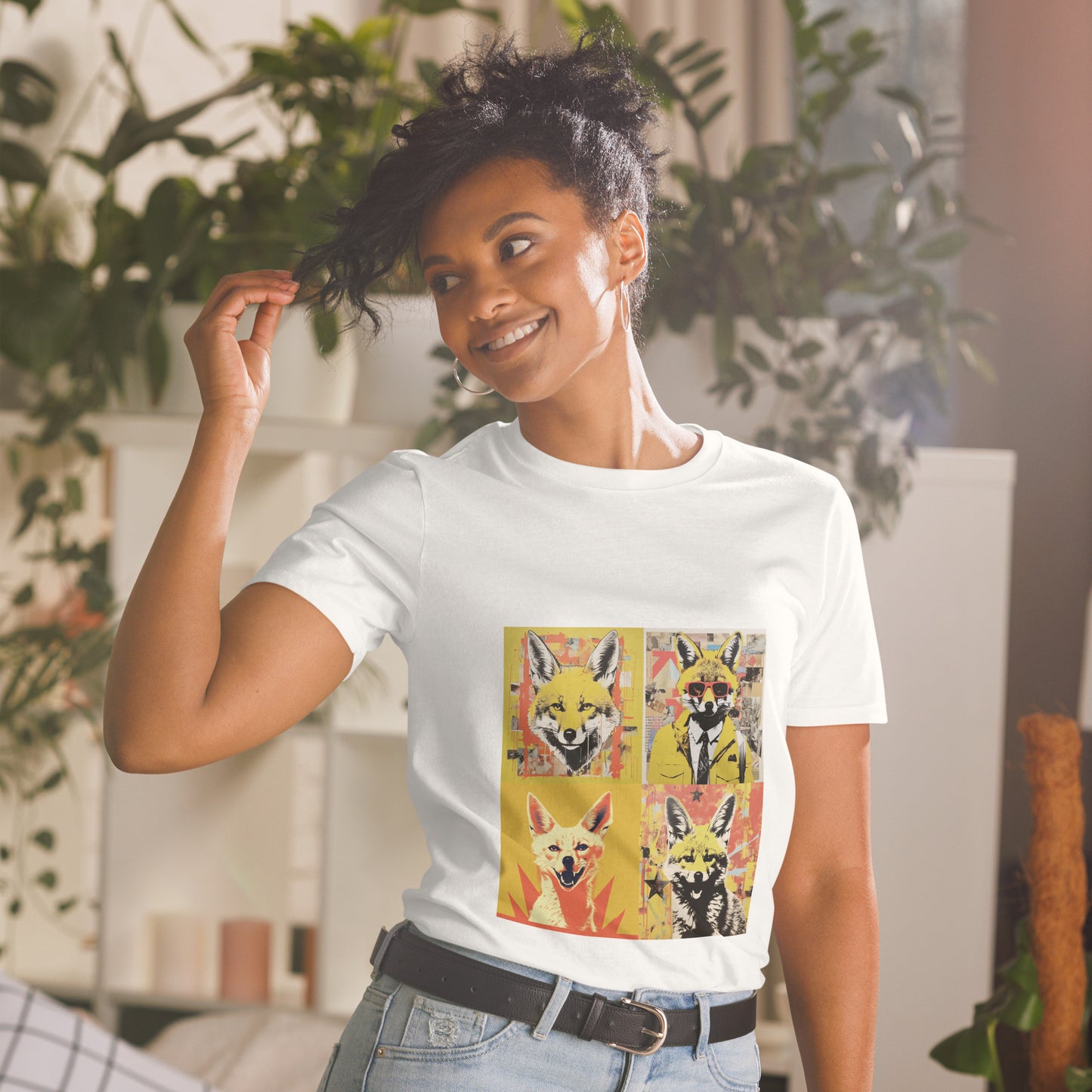 Short-Sleeve Unisex T-Shirt "FOX POSTER" ID: 401 (PREMIUM)