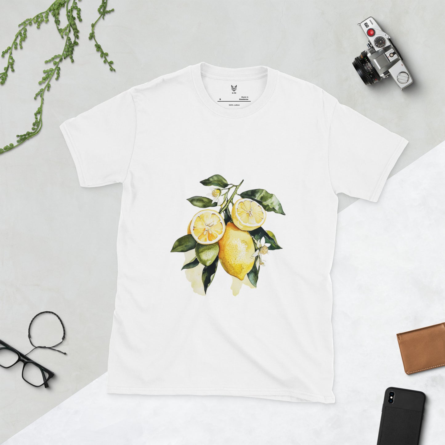 T-Shirt unisex z krótkim rękawem „LEMON” ID: 403 (PREMIUM)