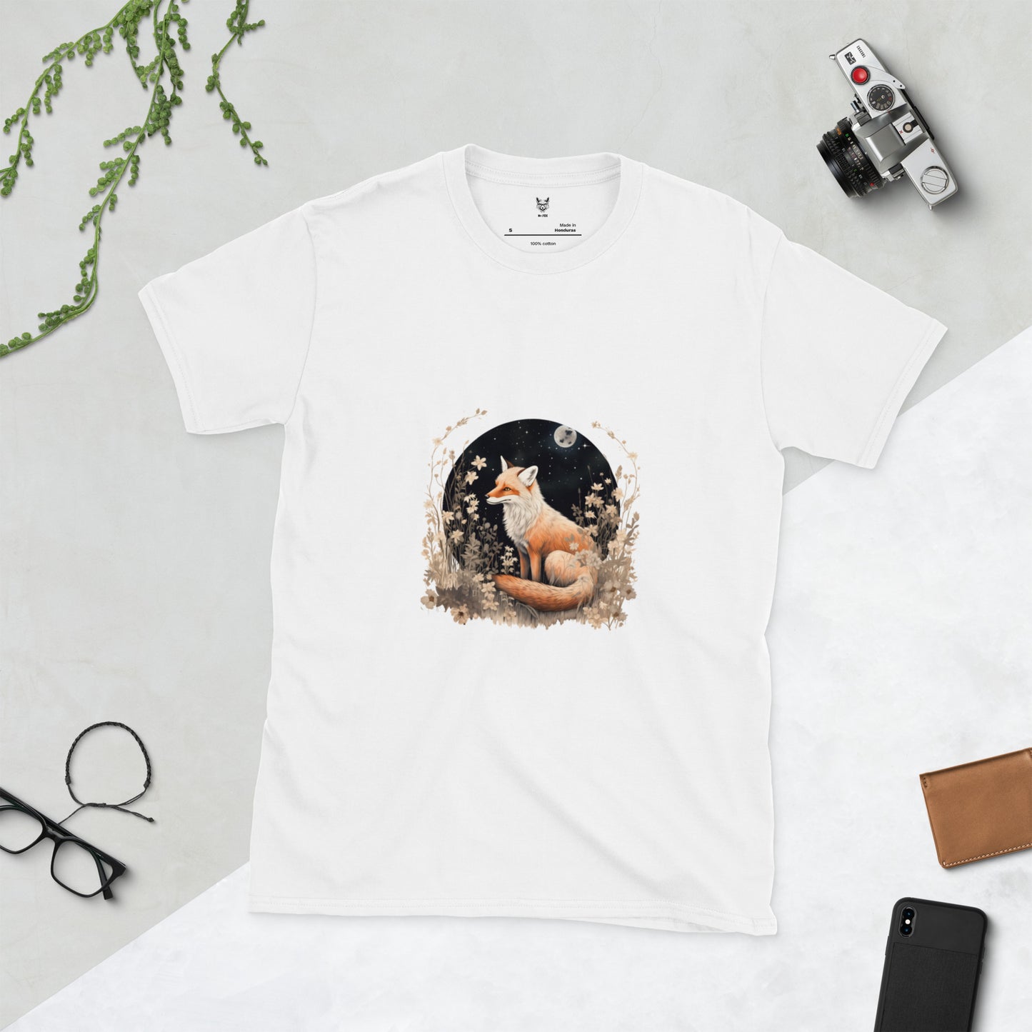 T-shirt unisex z krótkim rękawem „FOX RETRO” ID: 404 (PREMIUM)