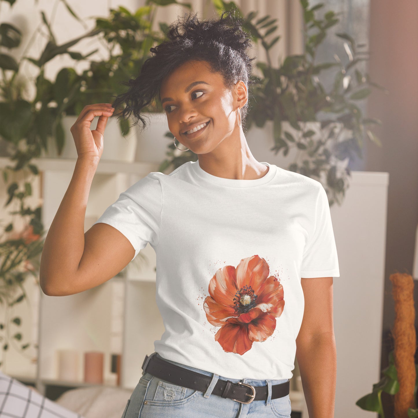 Short-Sleeve Unisex T-Shirt "FLOWERS" ID: 405 (PREMIUM)