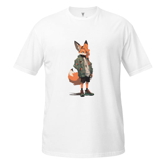 Koszulka unisex z krótkim rękawem „FOX ANIME” ID: 406 (PREMIUM)