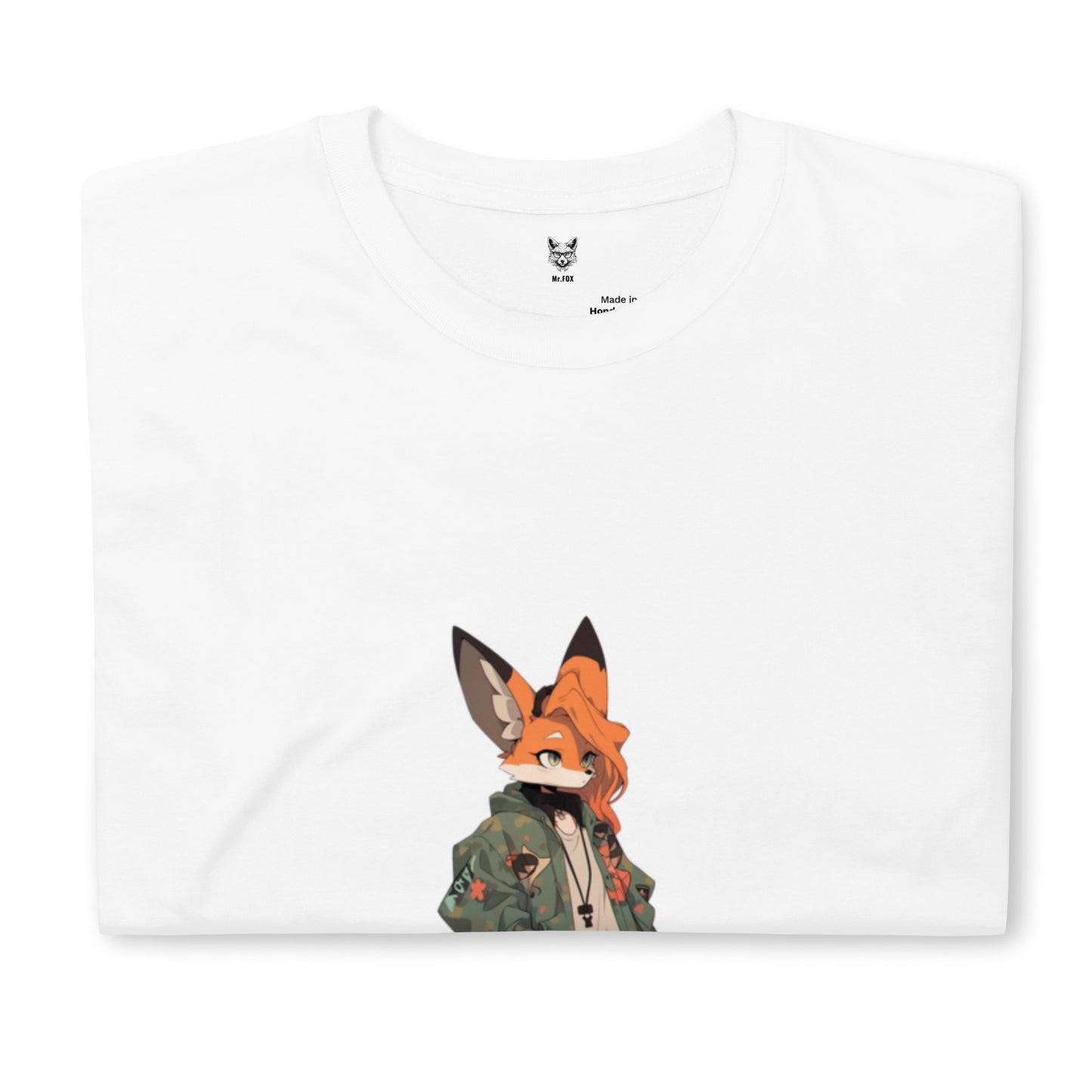 Koszulka unisex z krótkim rękawem „FOX ANIME” ID: 406 (PREMIUM)