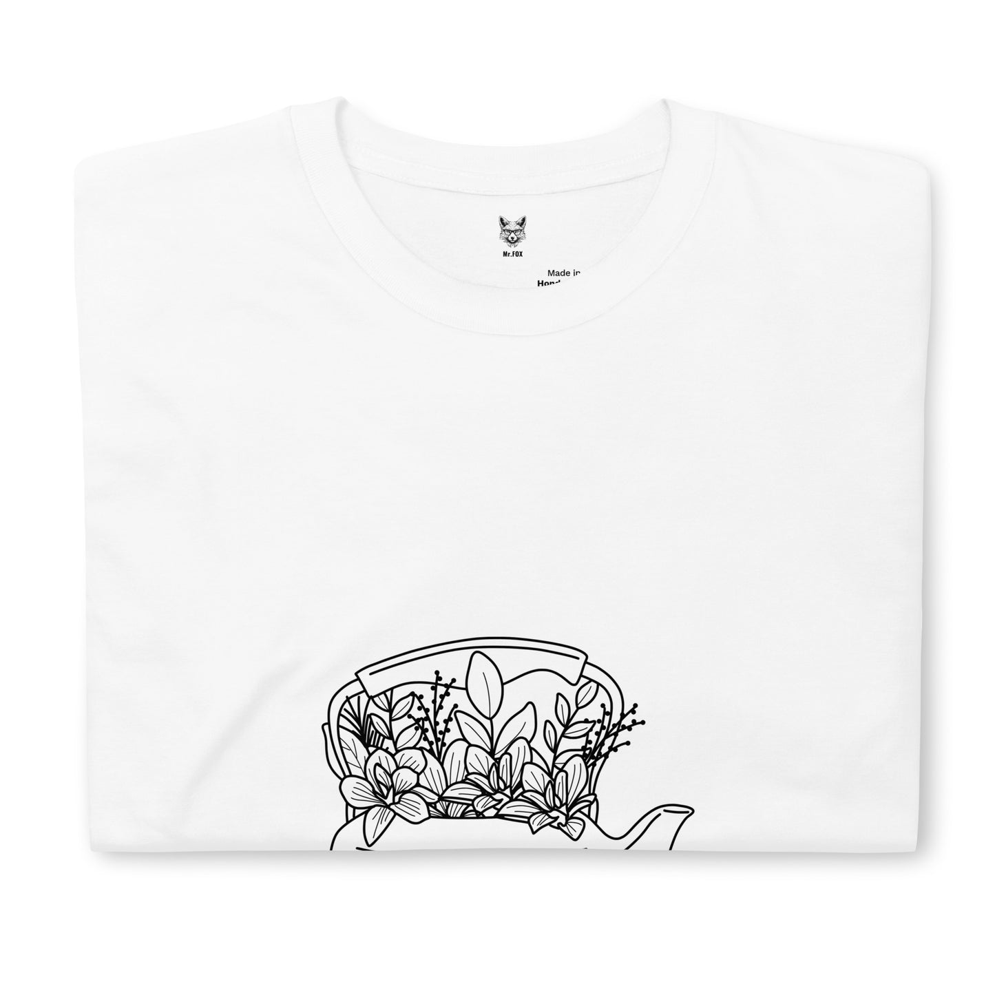 Short-Sleeve Unisex T-Shirt "FLOWERS LINEAR" ID: 410 (PREMIUM)