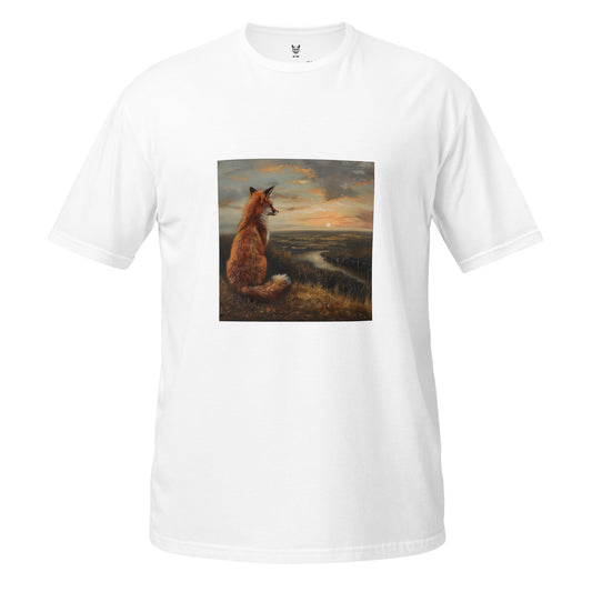 T-Shirt unisex z krótkim rękawem „FOX OIL COLORS” ID: 412 (PREMIUM)