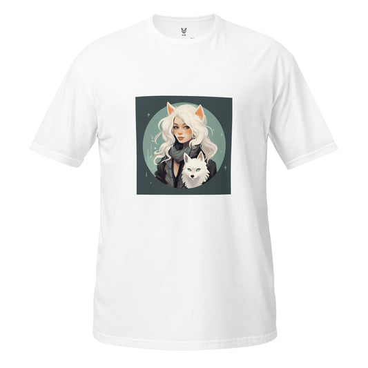 T-shirt unisex z krótkim rękawem „Anime Girl” ID: 417 (PREMIUM)