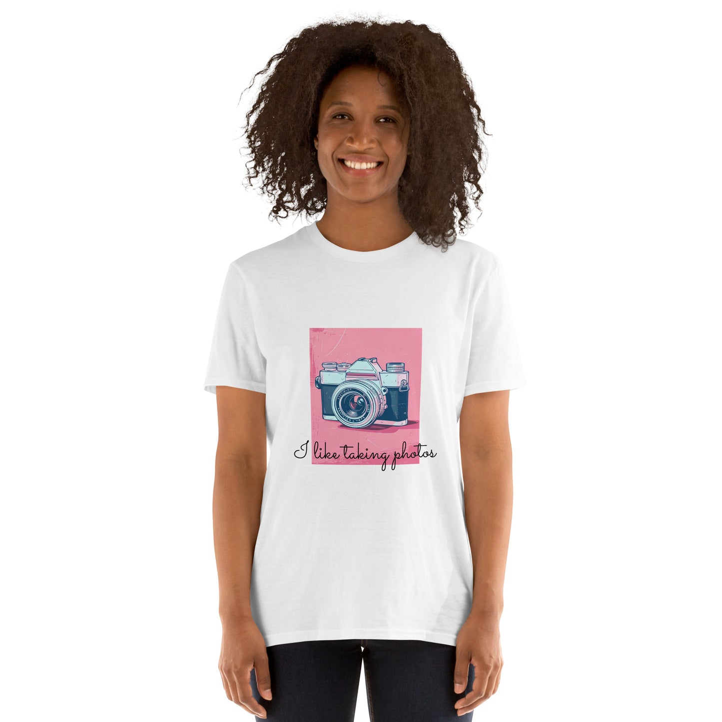 Short-Sleeve Unisex T-Shirt "Pink Photos" ID: 442 (PREMIUM)