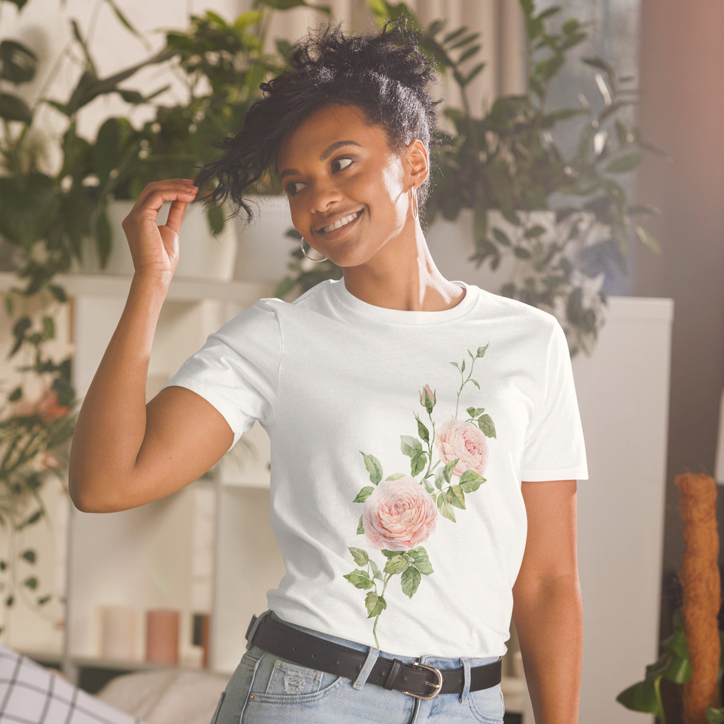 Short-Sleeve Unisex T-Shirt "Flowers" ID: 446 (PREMIUM)