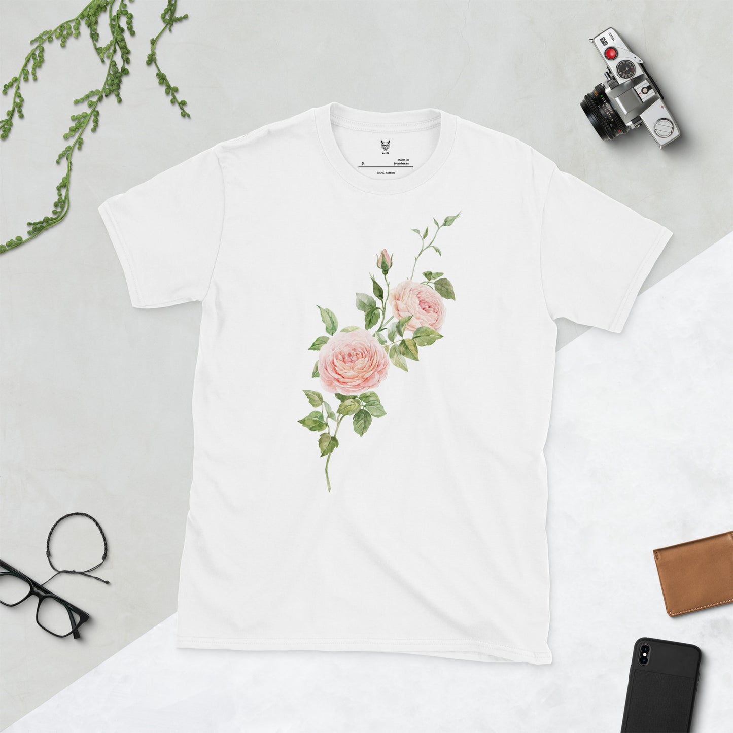 Short-Sleeve Unisex T-Shirt "Flowers" ID: 446 (PREMIUM)