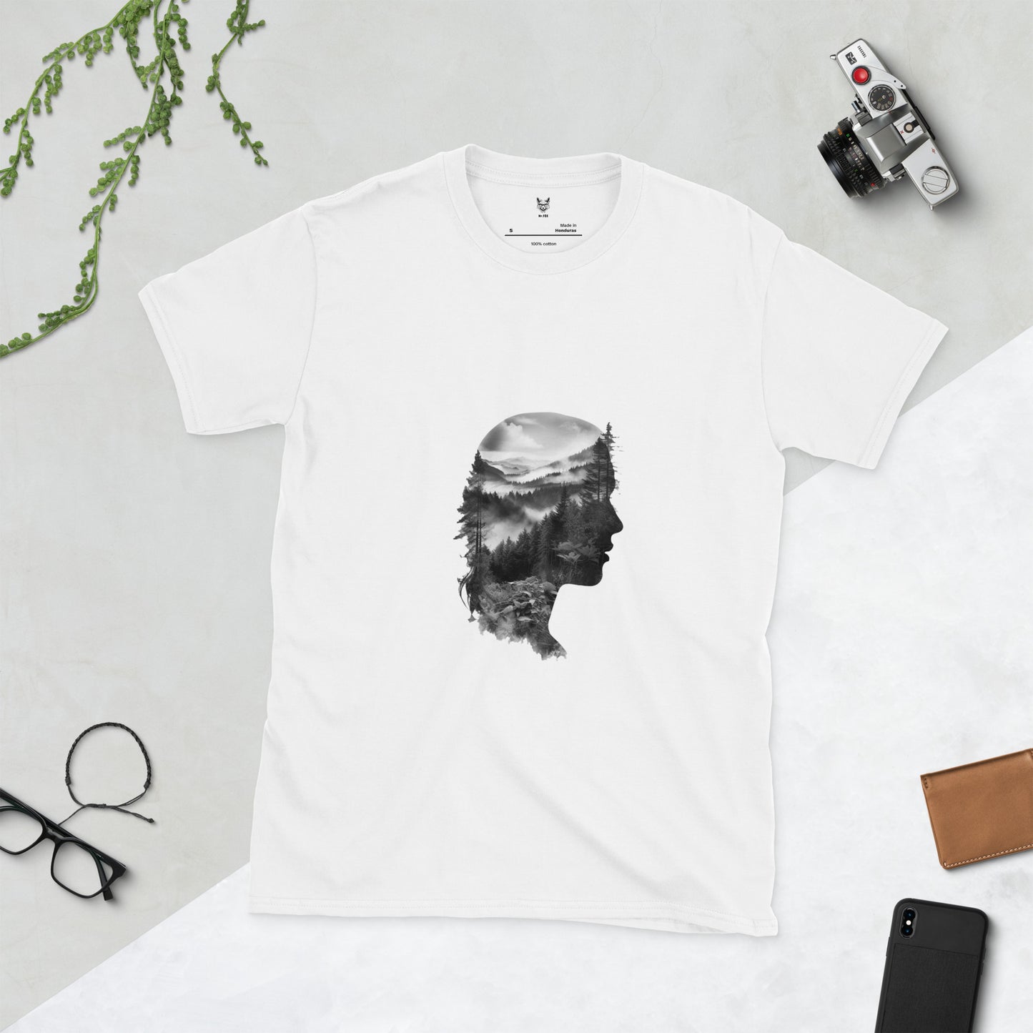 T-shirt unisex z krótkim rękawem „Kreatywna natura” ID 460 (PREMIUM)