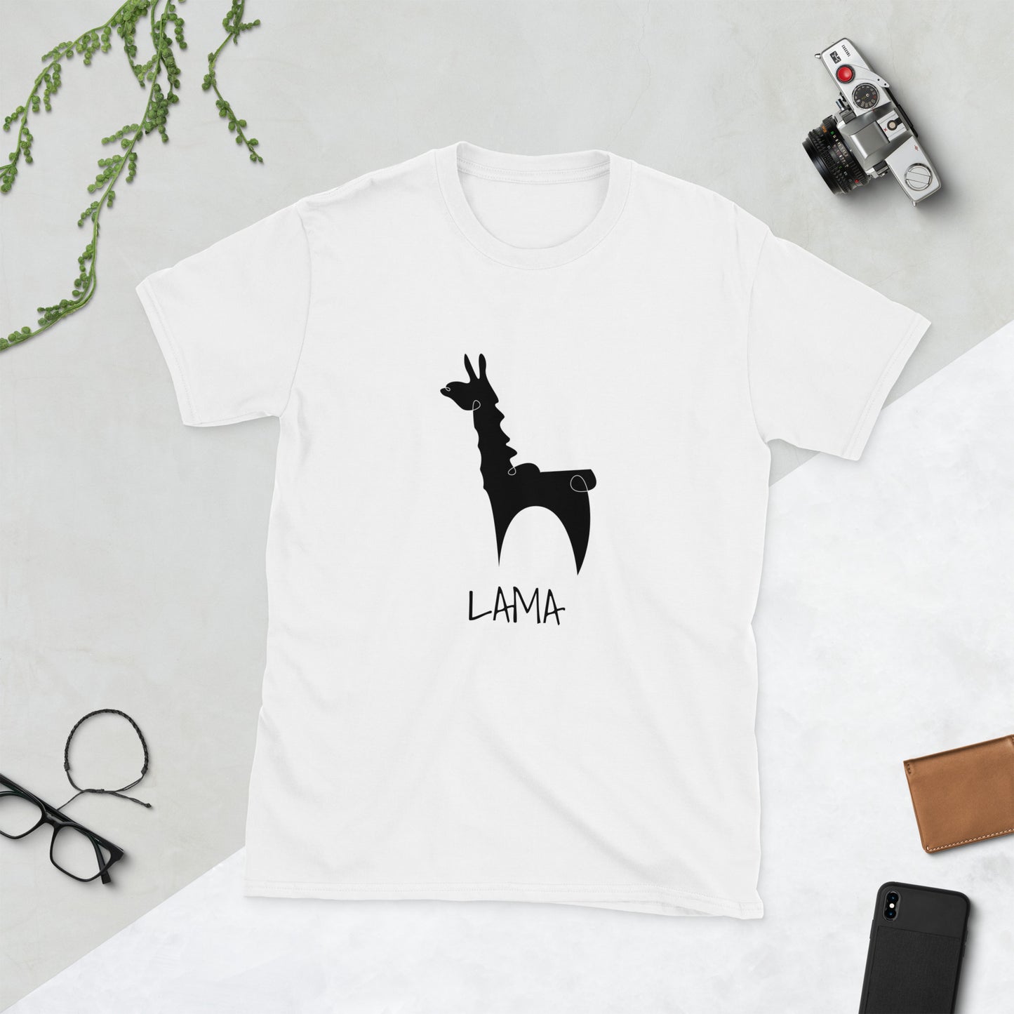 Short-Sleeve Unisex T-Shirt "LAMA" ID: 387 (PREMIUM)