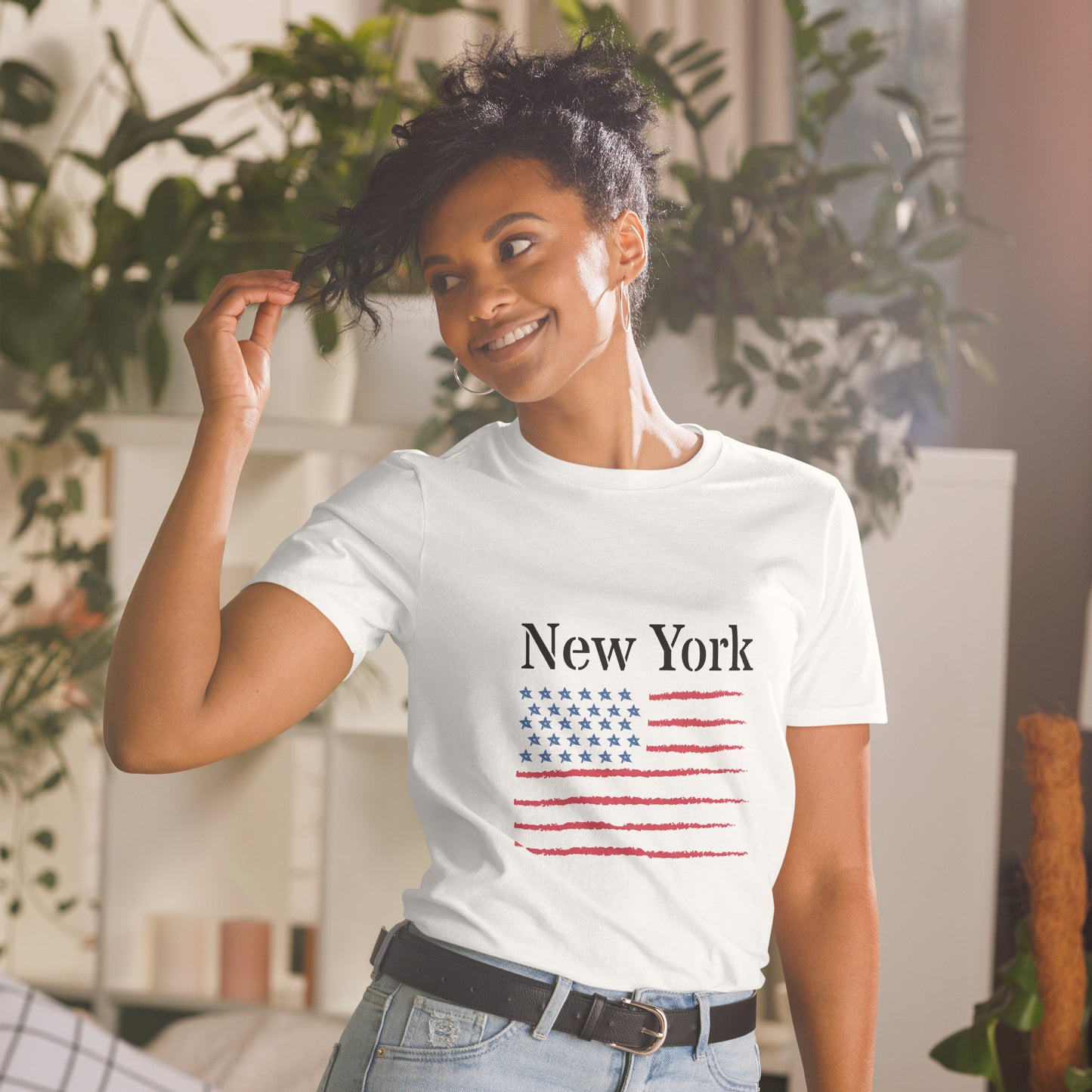 Short-Sleeve Unisex T-Shirt "New York" (front) ID: 465 (PREMIUM)