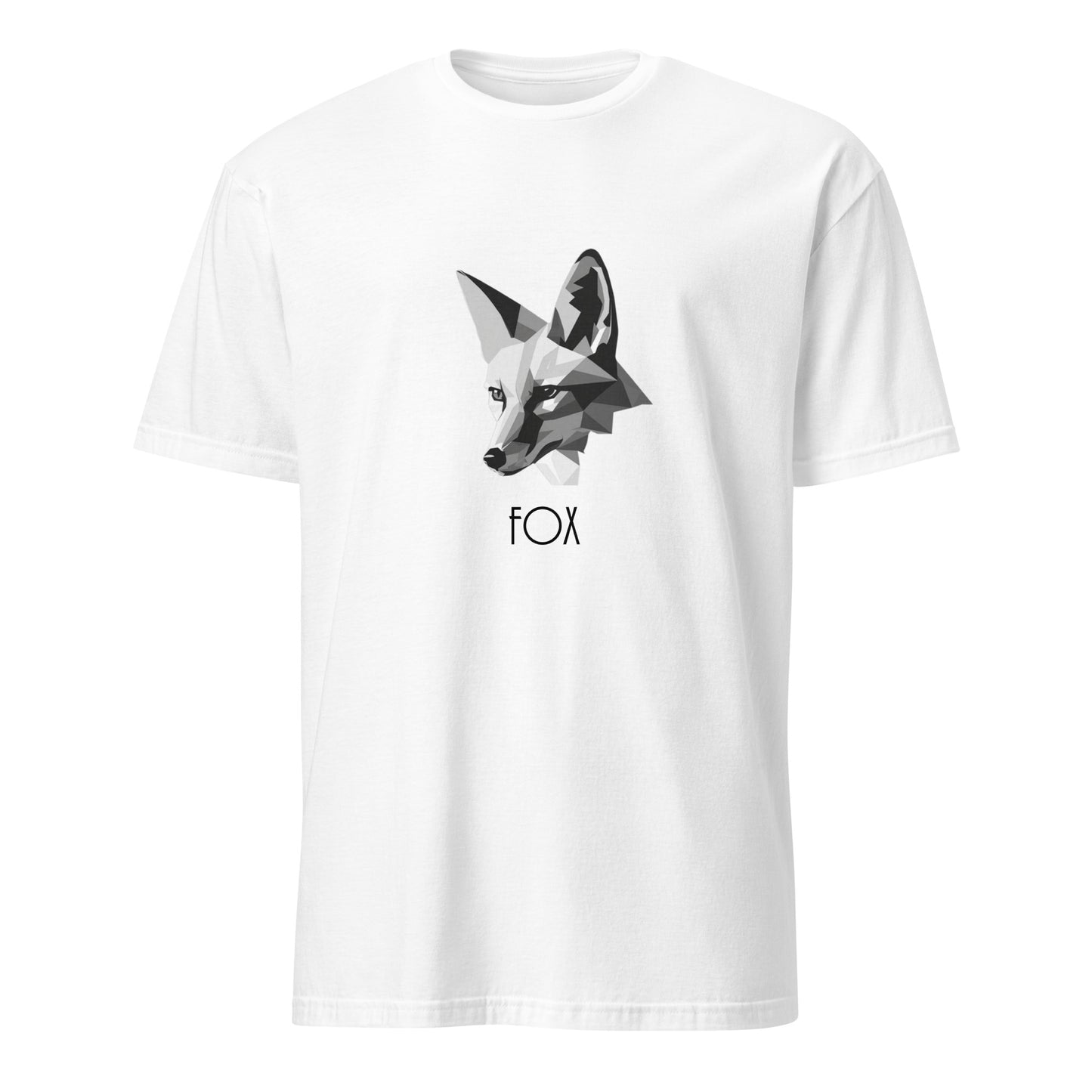 Short-Sleeve Unisex T-Shirt "Creative Fox" (front&back) ID 461 (PREMIUM)