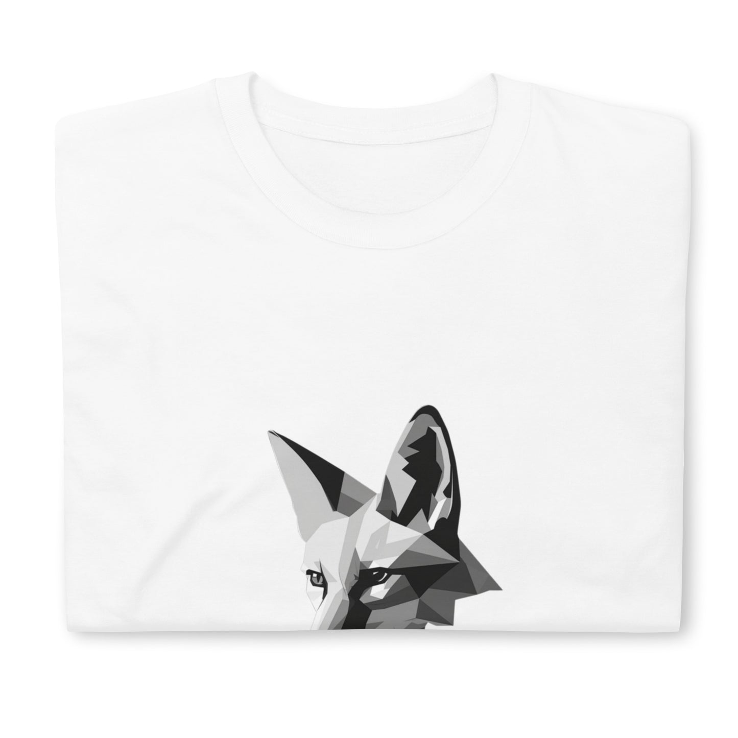 Short-Sleeve Unisex T-Shirt "Creative Fox" (front&back) ID 461 (PREMIUM)