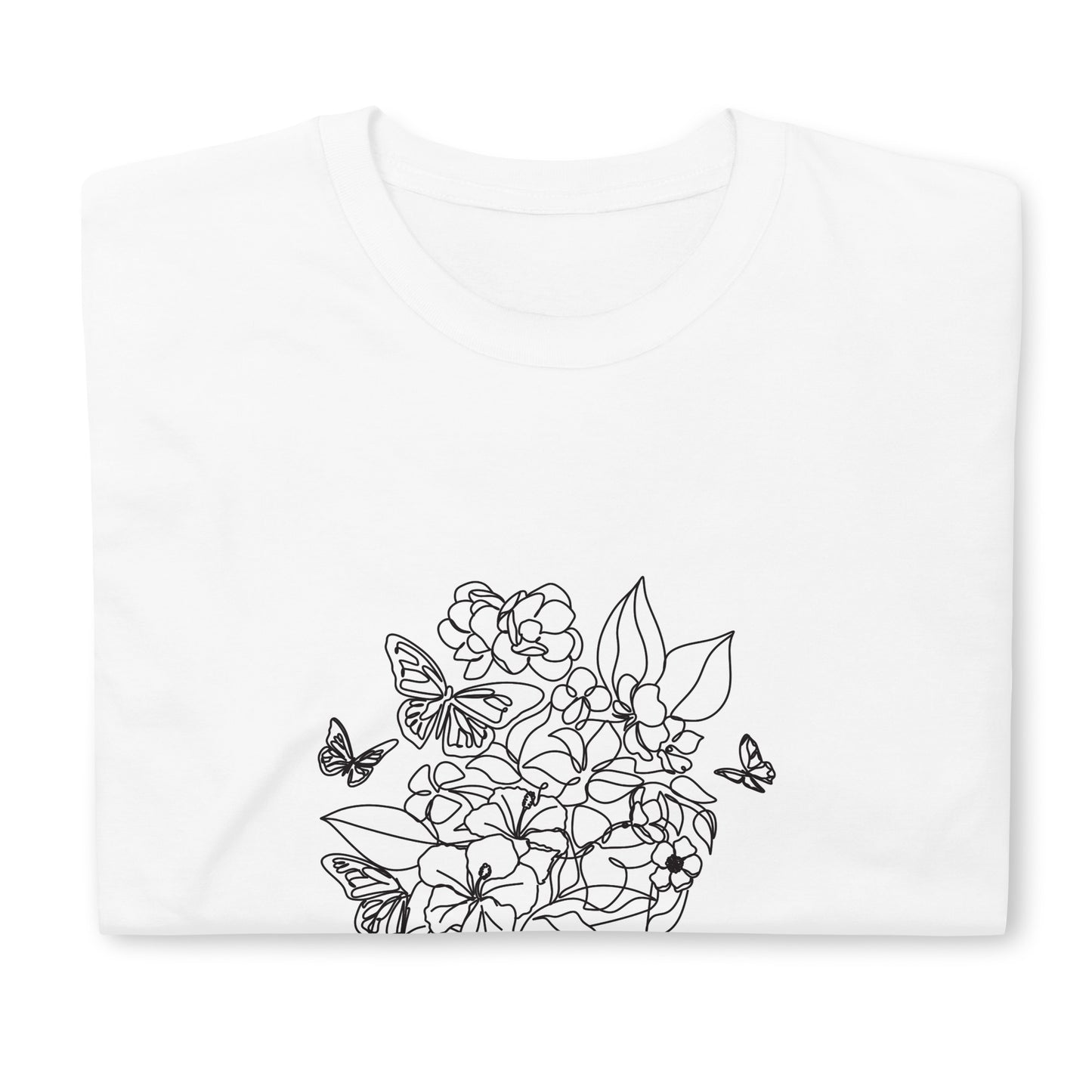 Short-Sleeve Unisex T-Shirt "Girl linear" ID: 424 (PREMIUM)