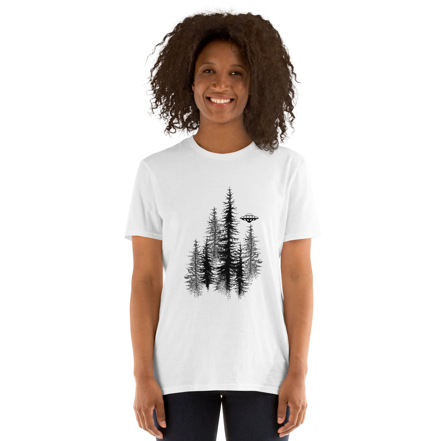 Short-Sleeve Unisex T-Shirt "Forest" (front&back) ID: 466 (PREMIUM)