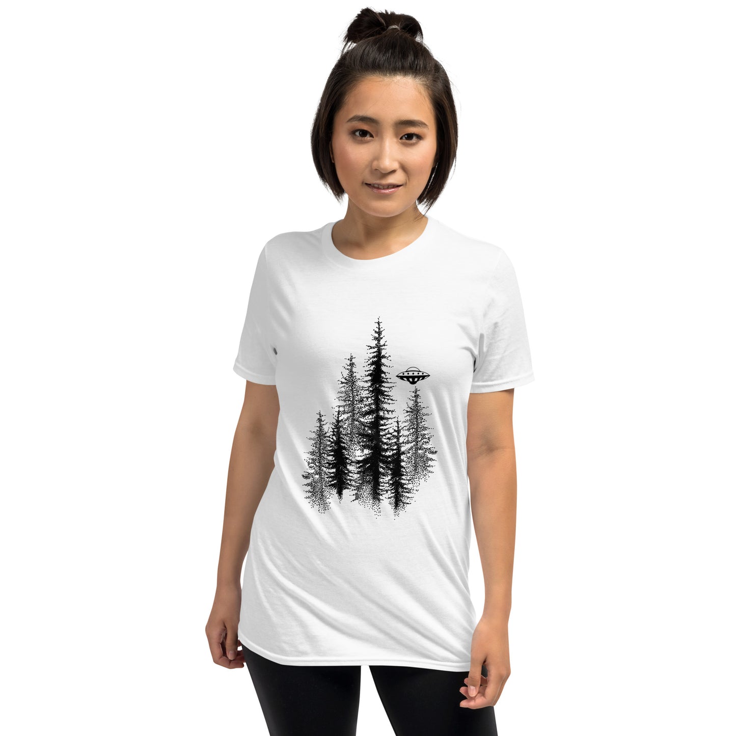 Short-Sleeve Unisex T-Shirt "Forest" (front&back) ID: 466 (PREMIUM)