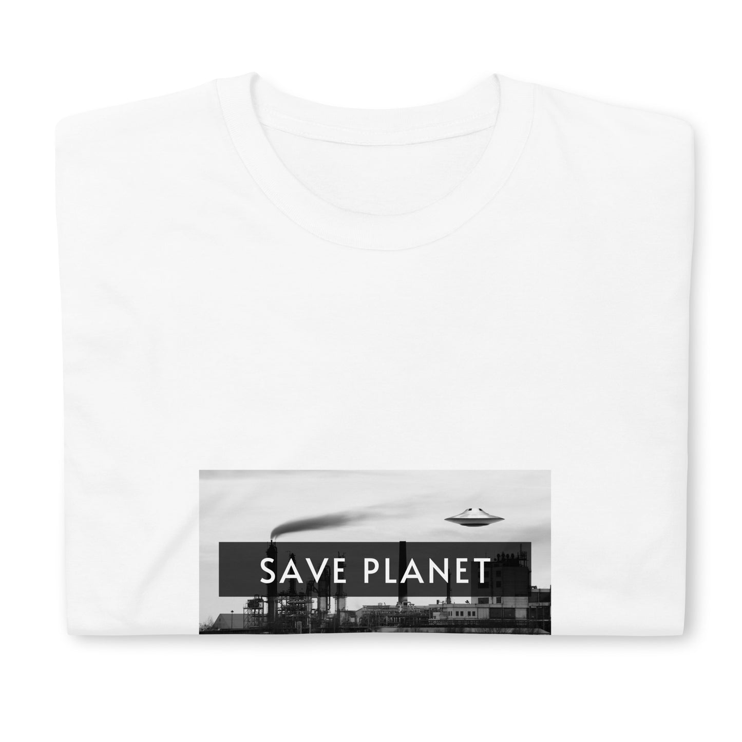 Short-Sleeve Unisex T-Shirt "Save Planet" (front&back) ID: 502 (PREMIUM)