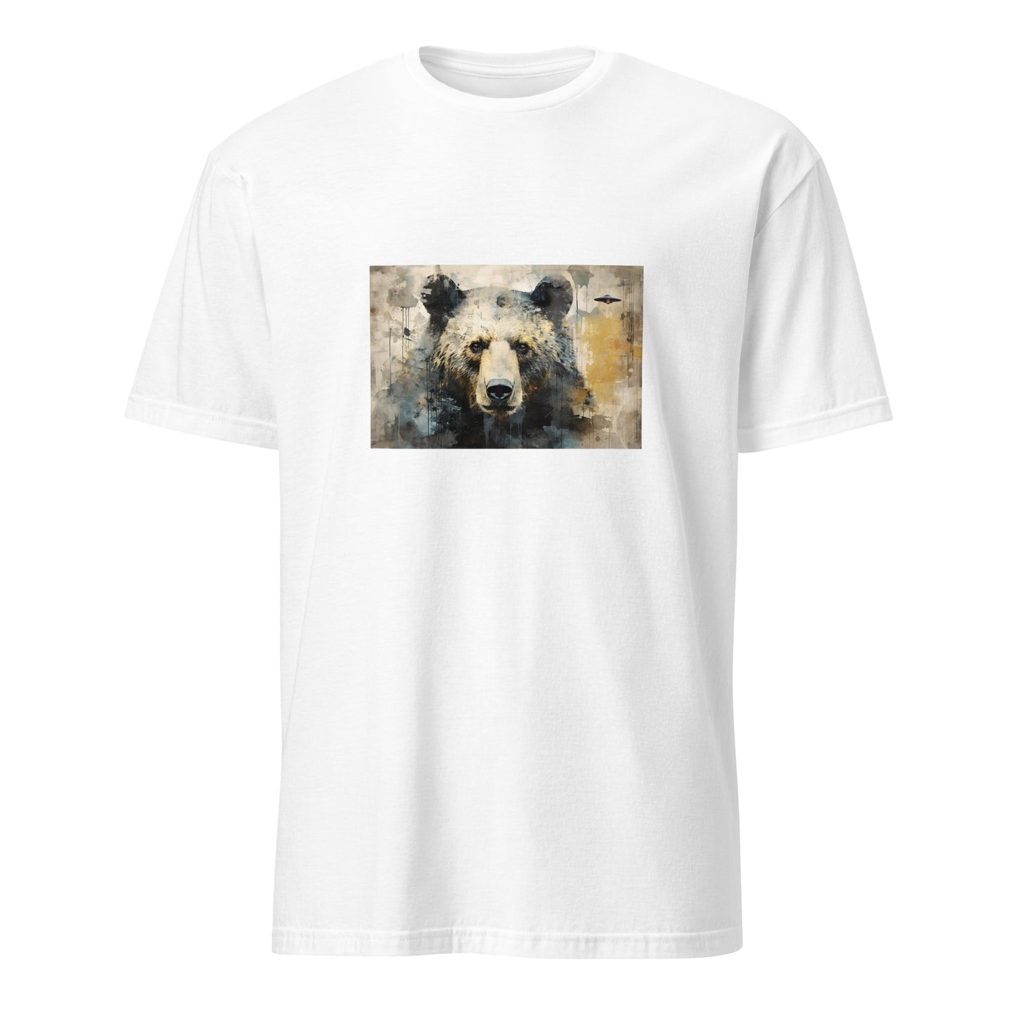 Short-Sleeve Unisex T-Shirt "Bear+UFO" (front) id: 505