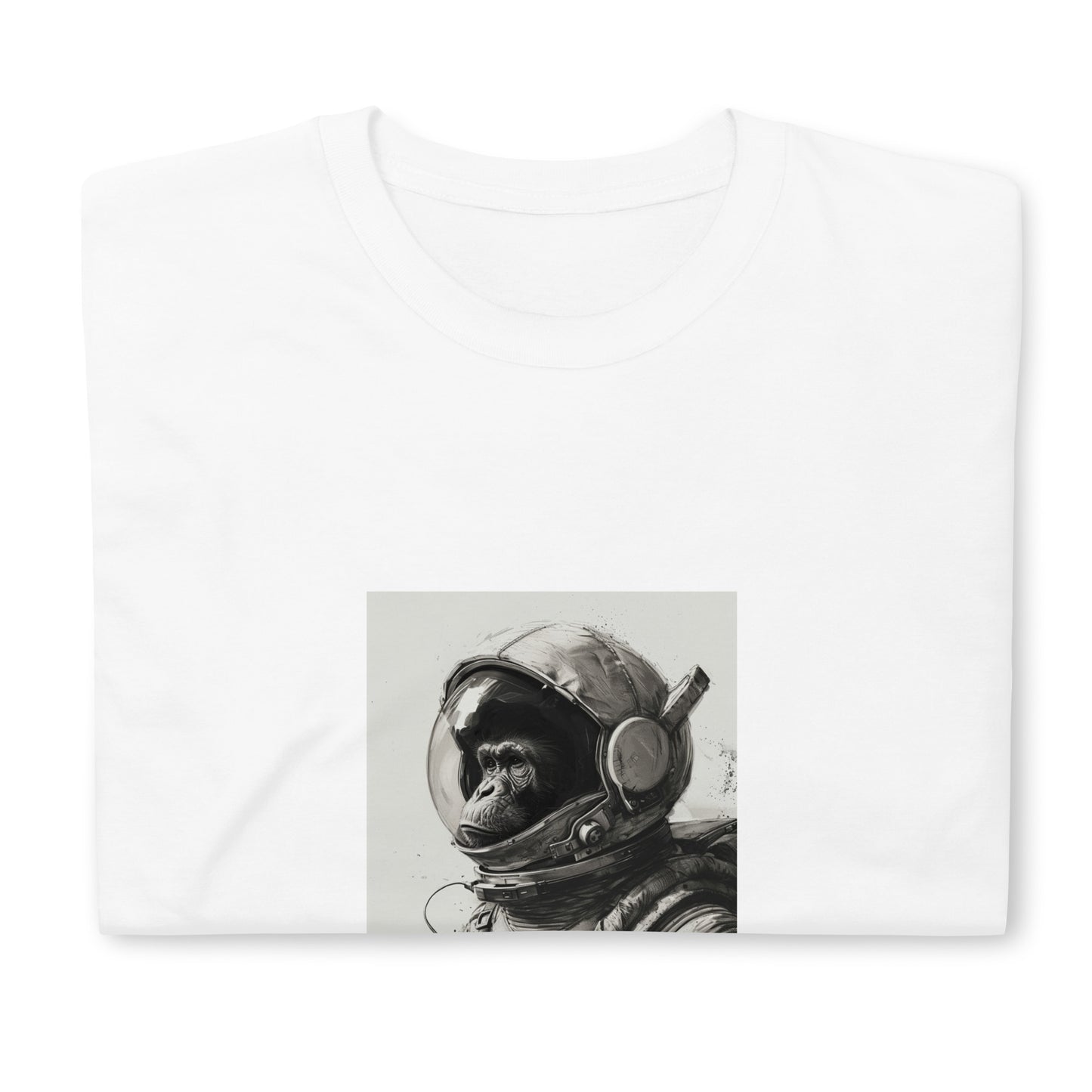 Short-Sleeve Unisex T-Shirt "Monkey Astronut" (front) id: 520