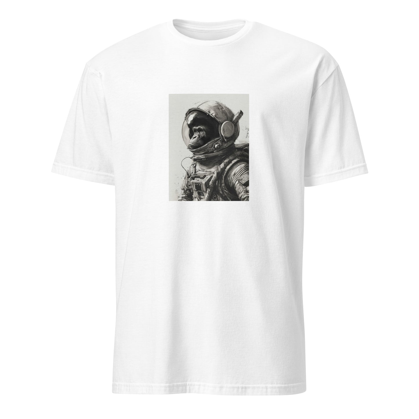 Short-Sleeve Unisex T-Shirt "Monkey Astronut" (front) id: 520