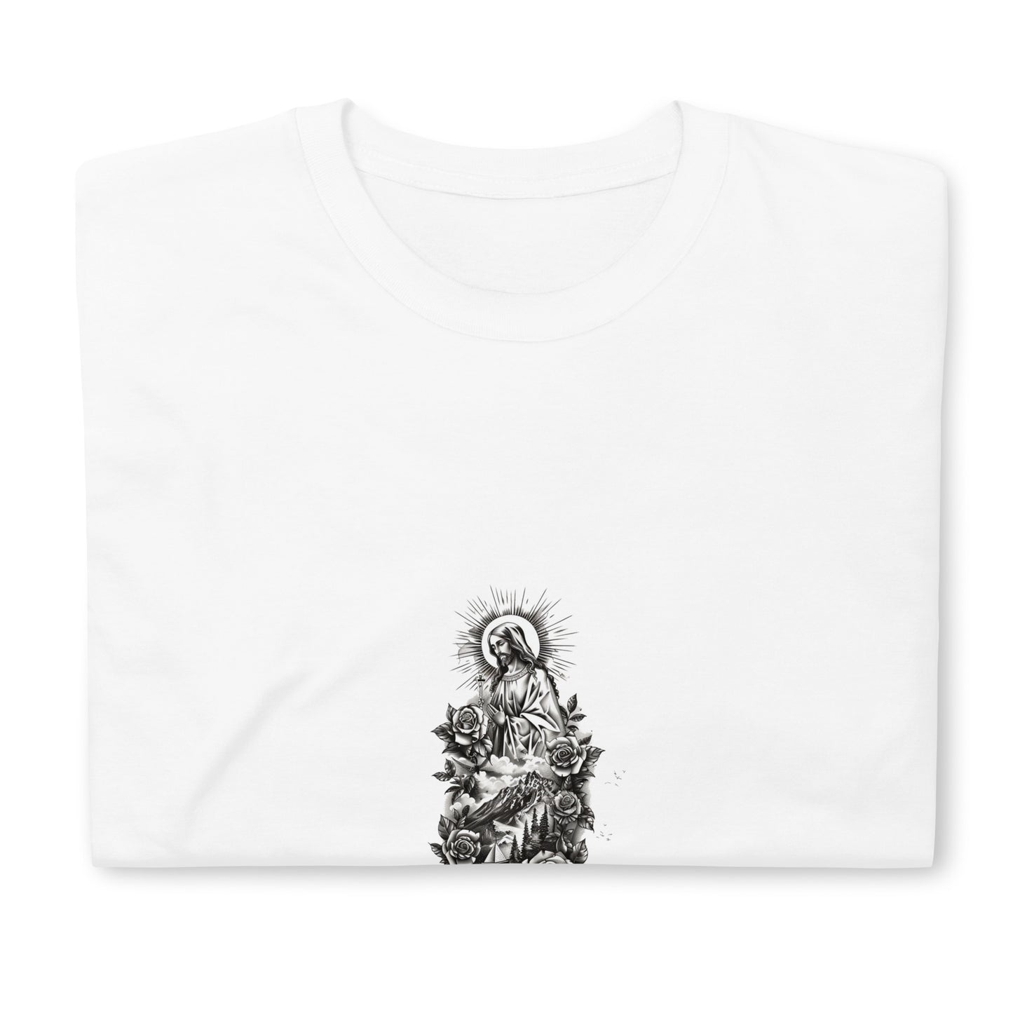 Short-Sleeve Unisex T-Shirt "Jesus" (front) id: 530