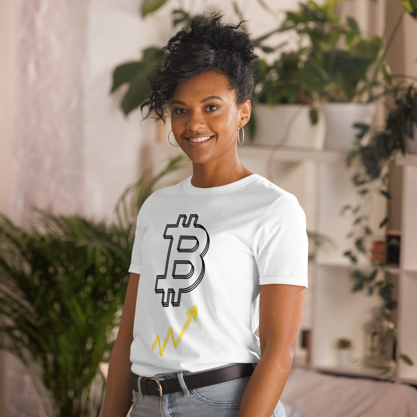 Koszulka unisex z krótkim rękawem „BTC” id: 12 (PREMIUM)