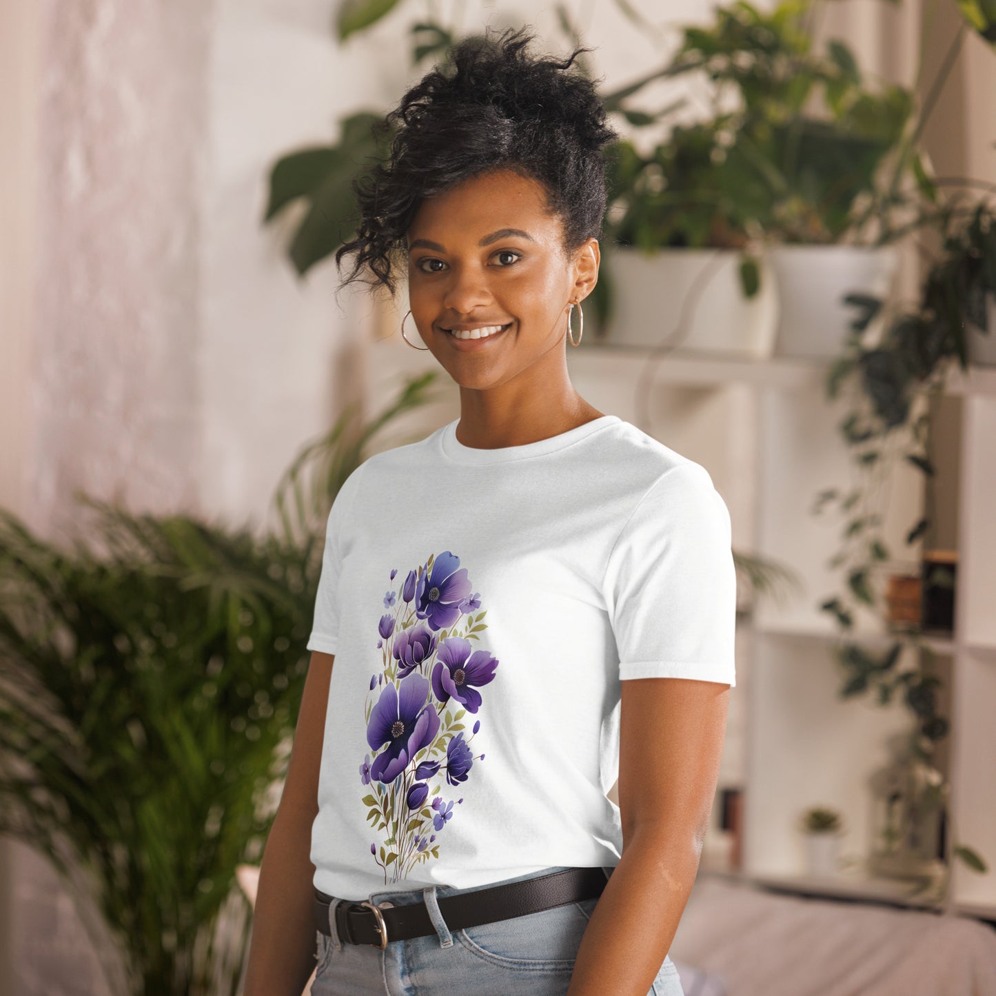 Short-Sleeve Unisex T-Shirt "FLOWERS" ID: 99 (PREMIUM)