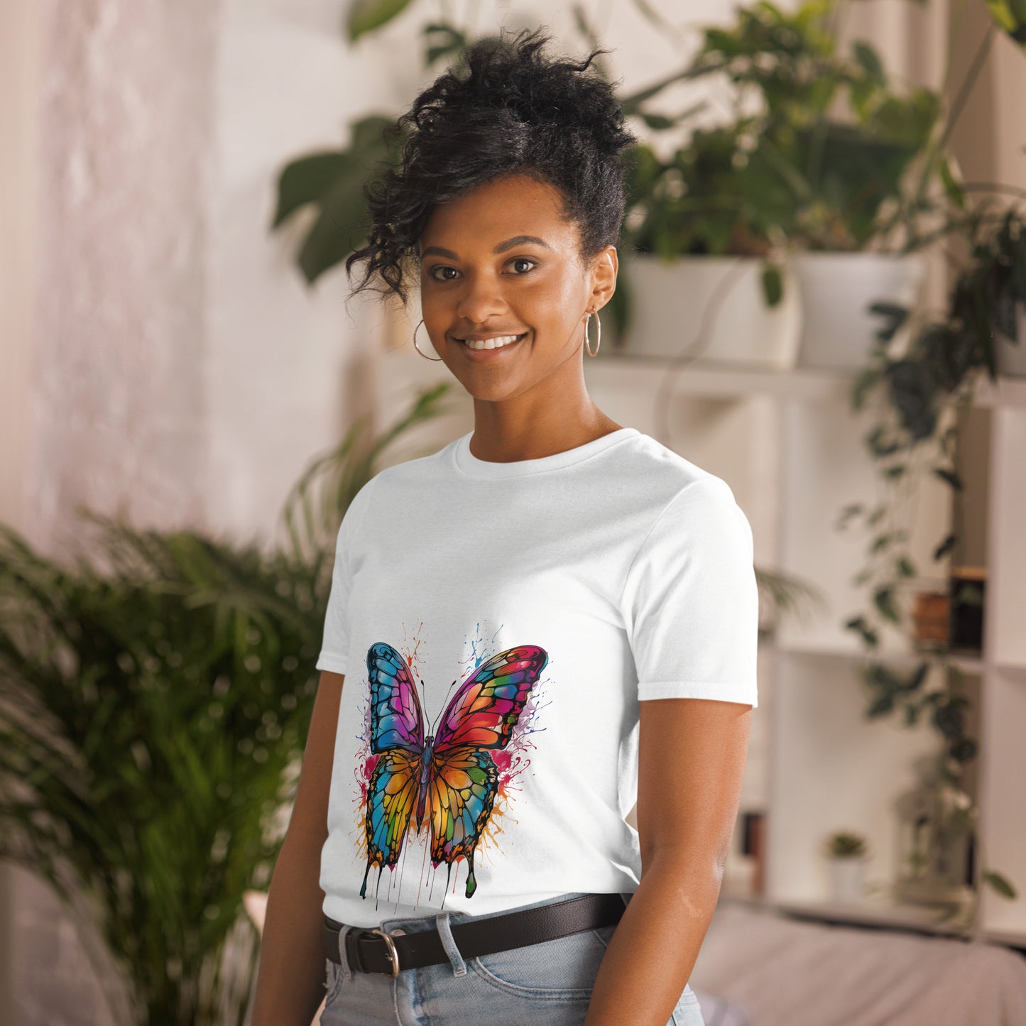 Short-Sleeve Unisex T-Shirt "BUTTERFLY" ID: 111 (PREMIUM)