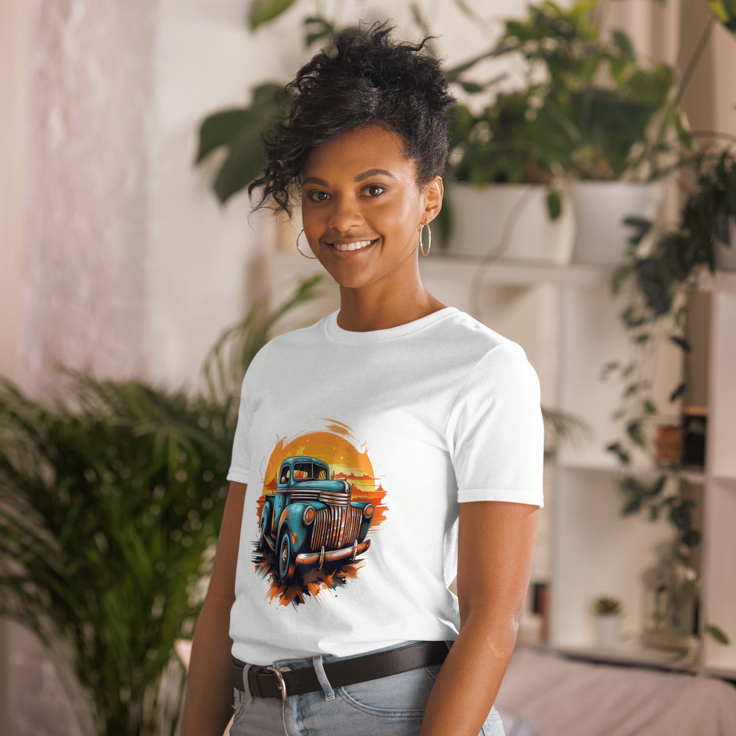 Short-Sleeve Unisex T-Shirt "RETRO CAR" ID: 148 (PREMIUM)