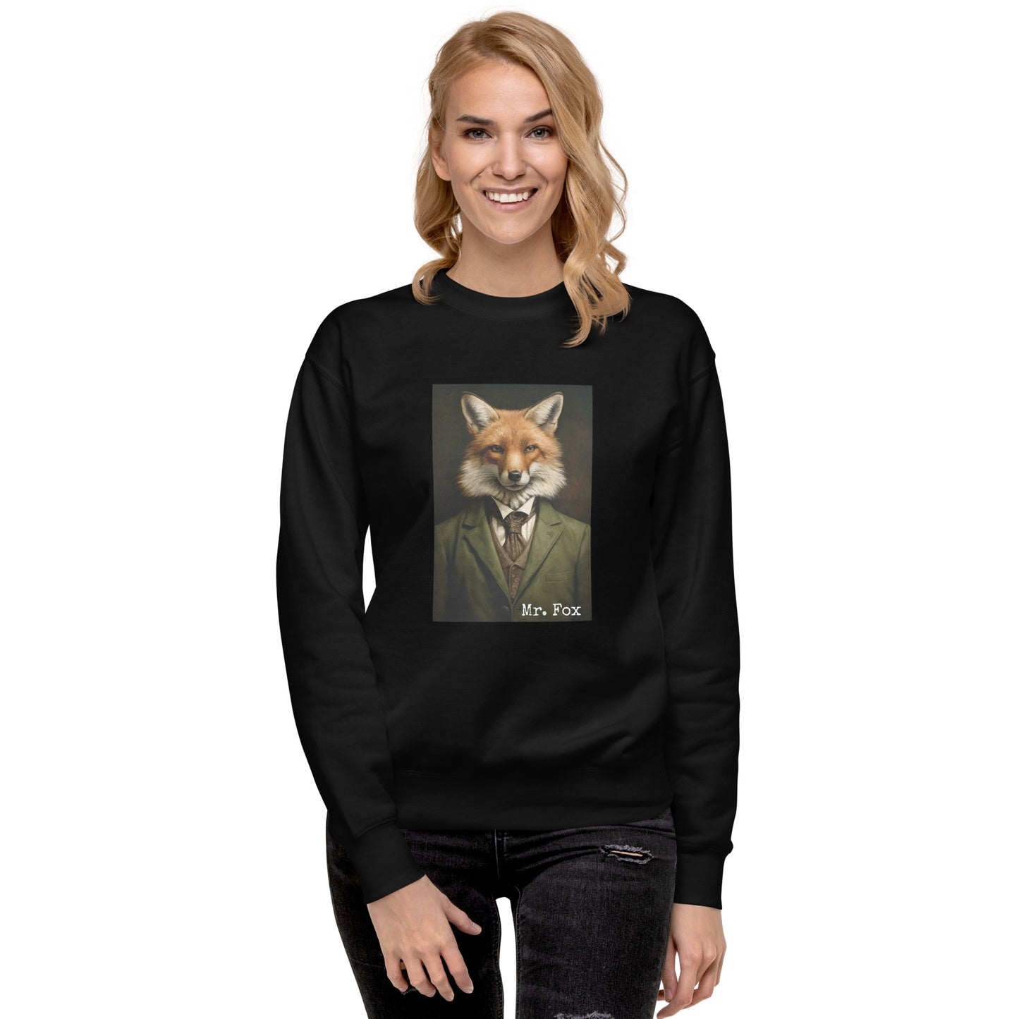 Unisex Premium Sweatshirt "Mr. Fox" (front) id: 511