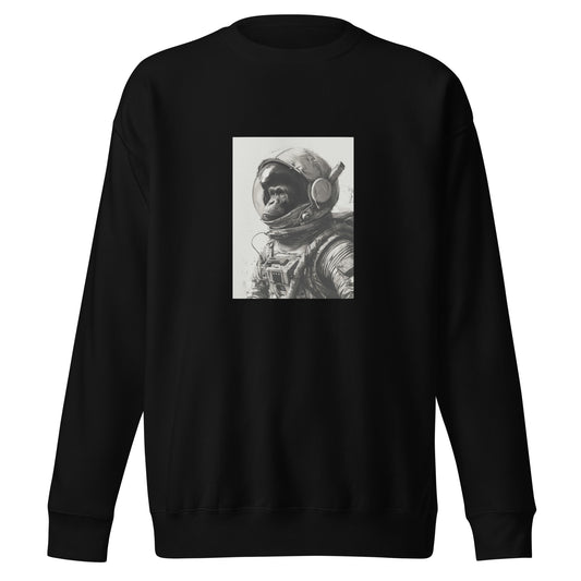 Unisex Premium Sweatshirt "Monkey Astronut" (front) id: 521