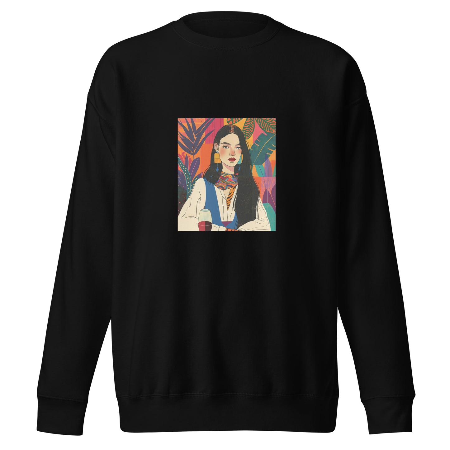 Unisex Premium Sweatshirt "Girl" (front) id: 523