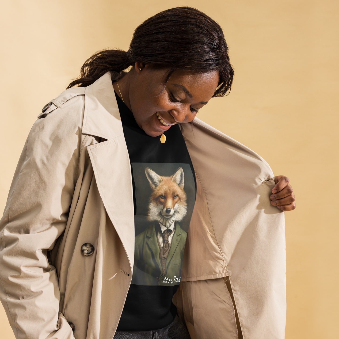 Unisex Premium Sweatshirt "Mr. Fox" (front) id: 511