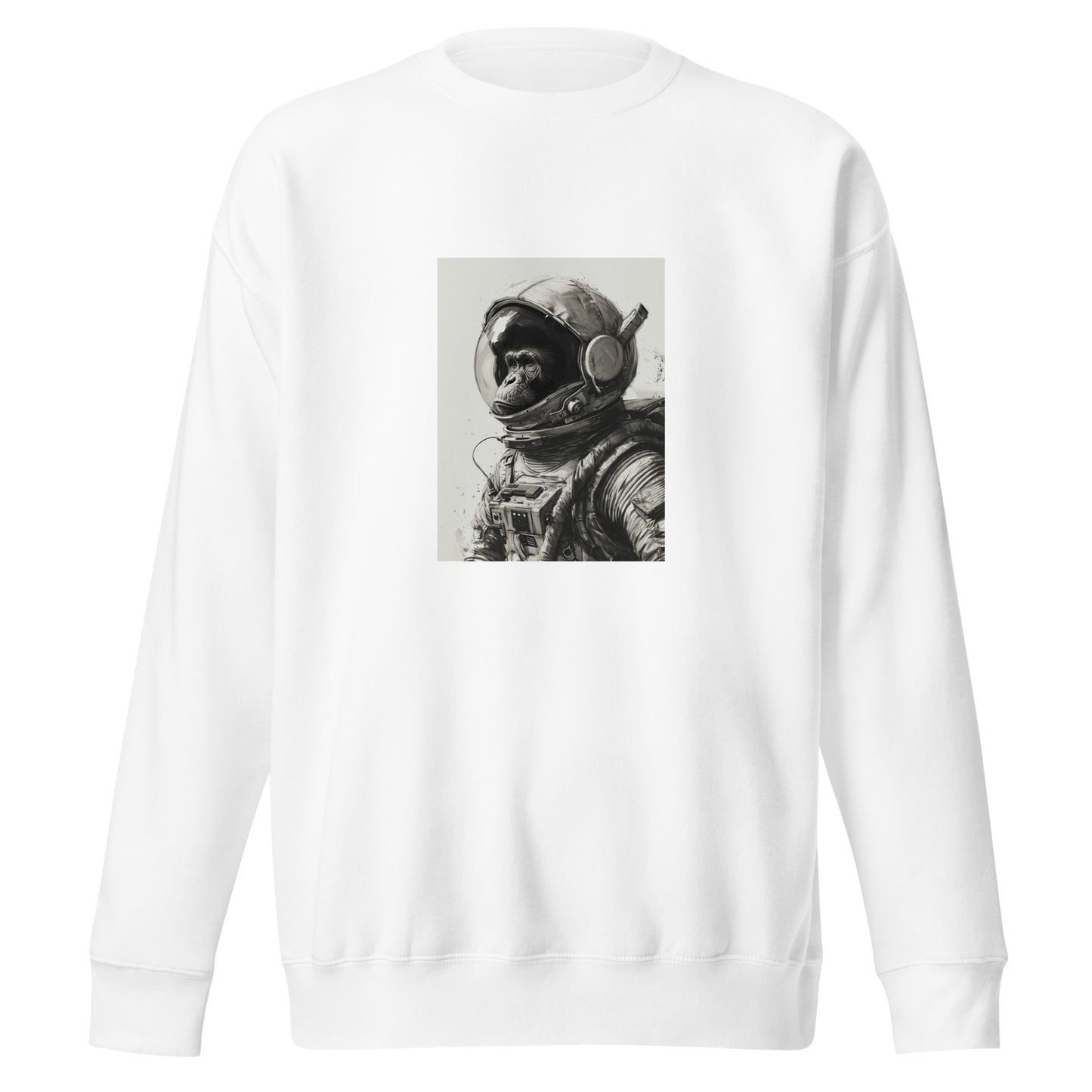 Unisex Premium Sweatshirt "Monkey Astronut" (front) id: 521