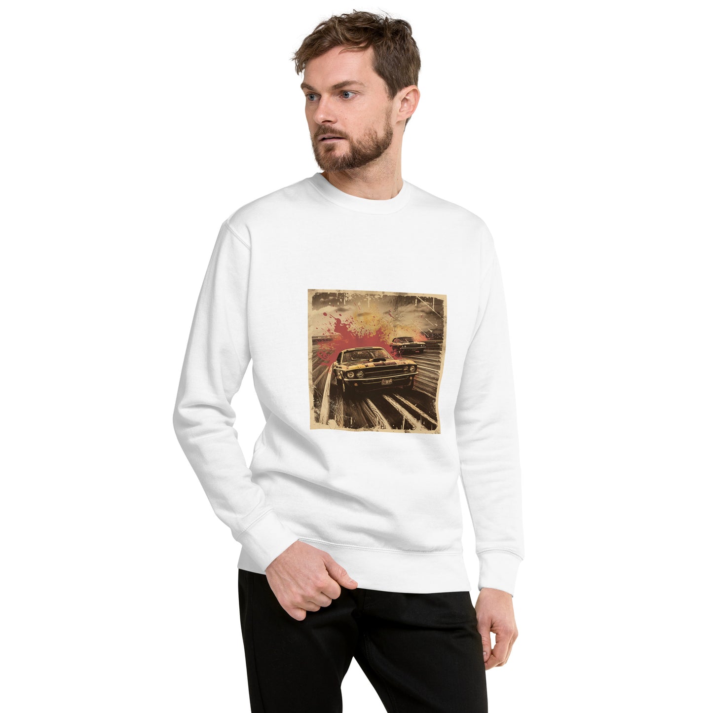 Unisex Premium Sweatshirt "Car" (front) id: 525